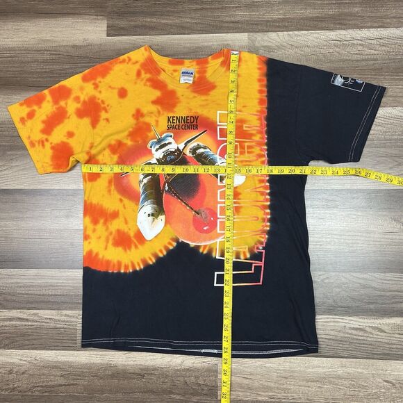 Vintage Kennedy Space Center Launch Tie Dye Shirt Size Large 50 Years NASA - Picture 3 of 8